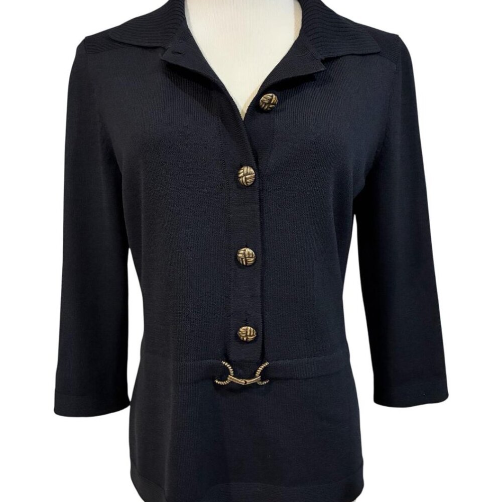St John Sport Sweater - Navy Sz S